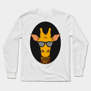 Cool giraffe with a sunglasses Long Sleeve T-Shirt